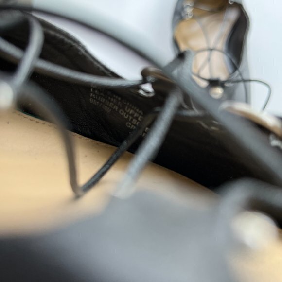 Michael Michael Kors Tabby Leather Lace-Up Strappy Flats Black‎ Womens Si… - Picture 7 of 9